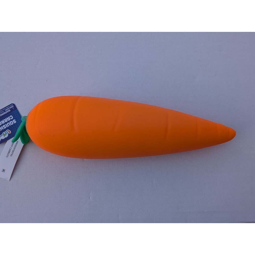 Toymendous Jumbo Squeeezy Carrot Orange Squishy Toy TikTok Viral Easter NWT
